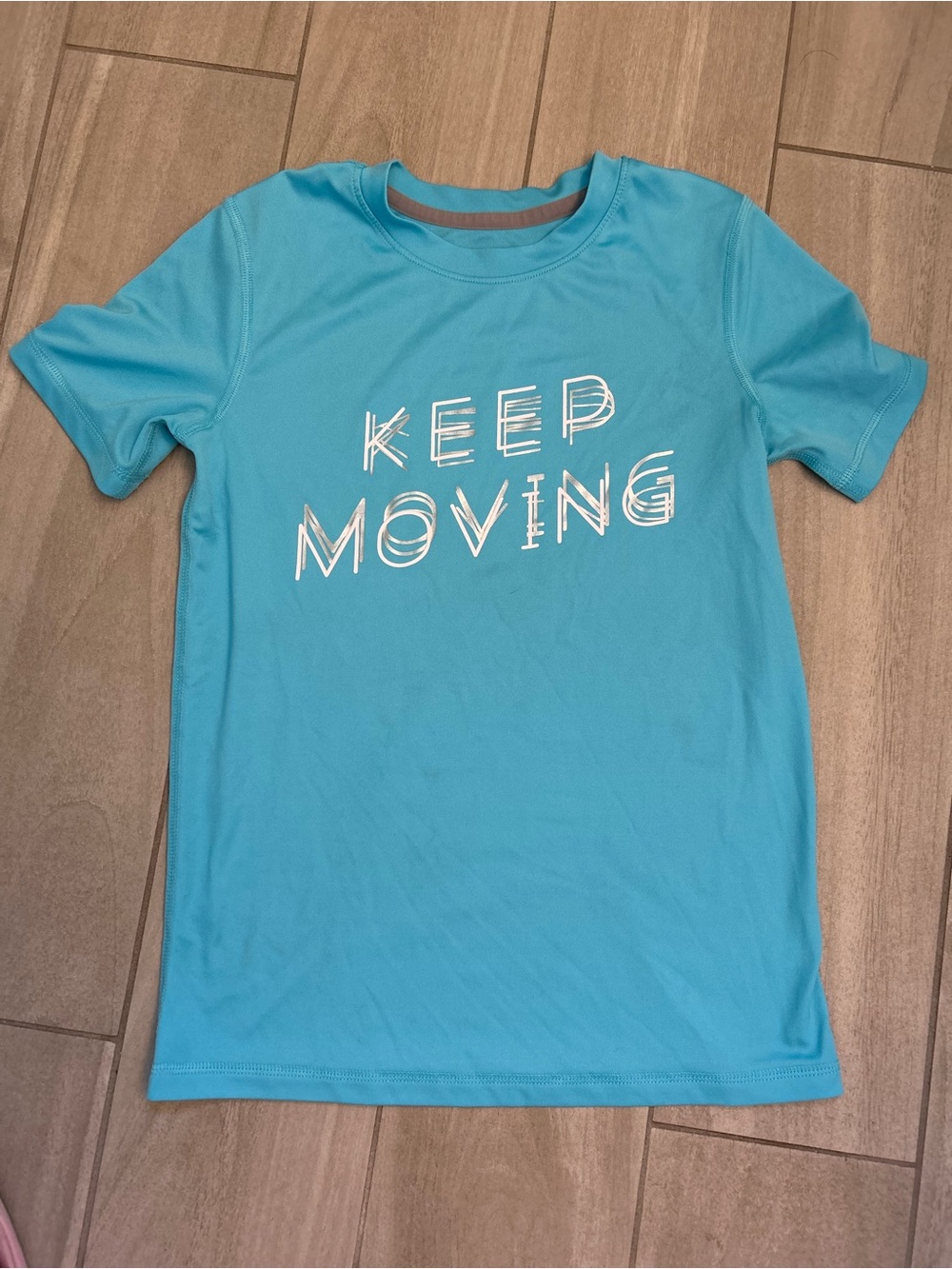 all in motion Turquoise 'Keep Moving' Graphic Tee